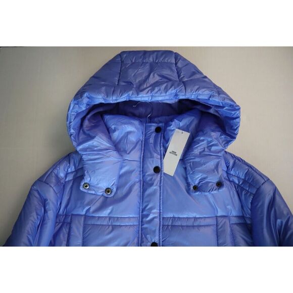 Urban Outfitters OB1649500 Women's Sz M Blue Hooded Oversized Puffer Jacket - Picture 9 of 16